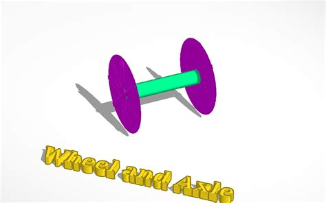 3d Design Simple Machine Wheel And Axle Tinkercad