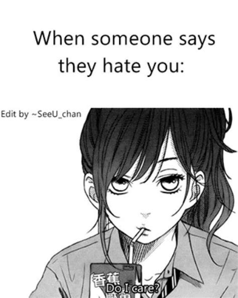 True I Dont Care At All Anime Funny Sarcastic Sarcastic Quotes
