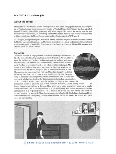Mountbatten road and fort road in the east. Literature in English Language Form 4 - Tanjung Rhu