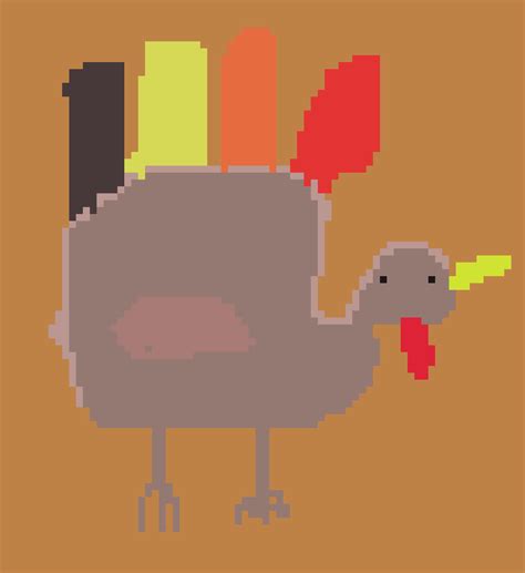 Thanksgiving Turkey Pixel Art Maker