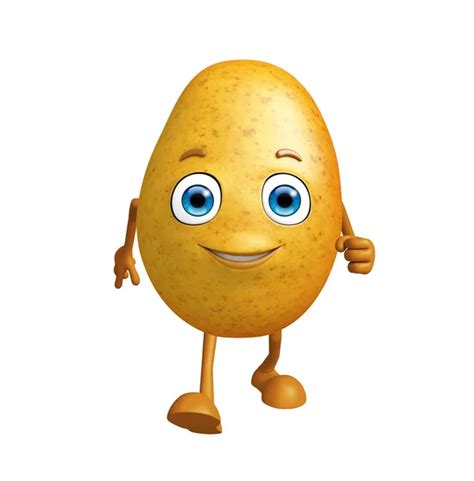 Potato Character With Thumbs Up Pose — Stock Photo © Vertex4 68486951