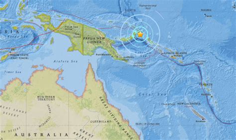 Ring Of Fire Earthquake Huge Quake Strike Just Off Papua New Guinea