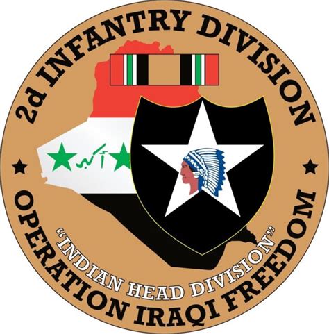 2nd Infantry Division Iraqi Freedom Oif Decal Decal Us Army Officially