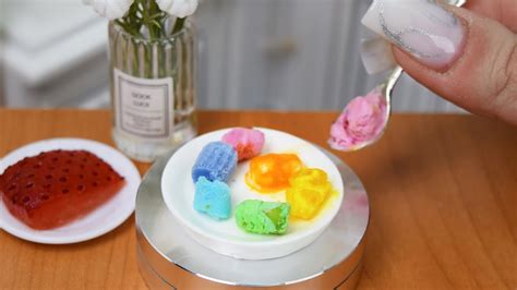 Coolest Miniature Rainbow Ice Cream Recipe For Summer Satisfying Miniature Fruit Ice Cream