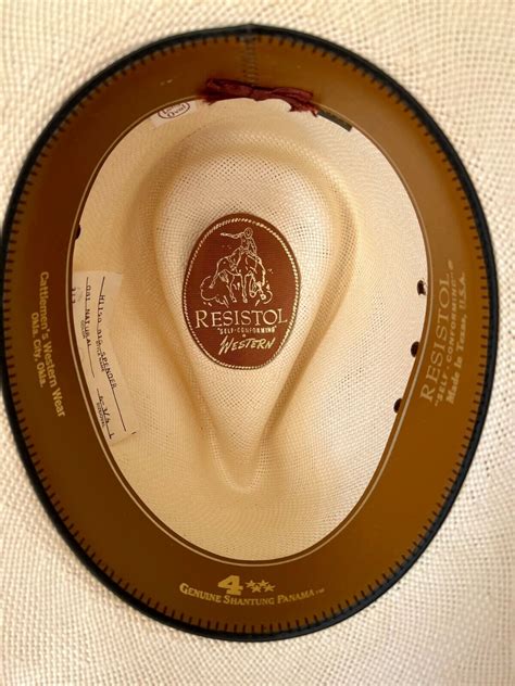 Resistol Genuine Shantung Panama 4 Big Spender Natural Straw Cowboy Hat