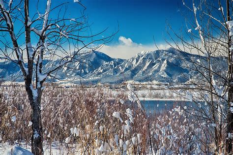 Boulder Colorado Winter Season Scenic View Photograph By James Bo