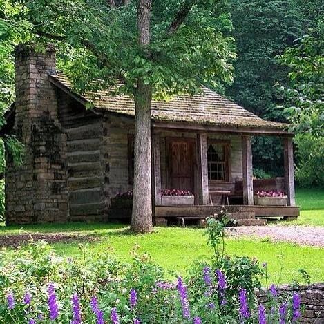 One Room Log Cabin From The 1800s A Small Preserved Retreat Sits In