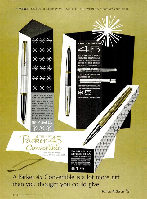 Pin By Chris G On Vintage Ads And Products Parker Pen Parker 45