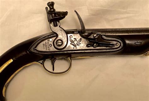 U S Model 1805 Flintlock Pistol Lock Stamped HARPERS FERRY 1807 US