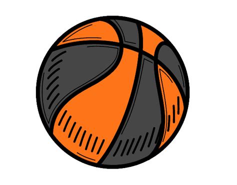 Dessin De Un Ballon De Basket Ball Colorie Par Membre Non Inscrit Le