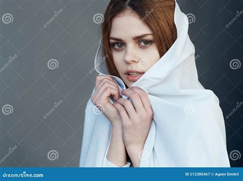 Beautiful Woman In White Dress Glamor Performance Luxury Stock Image Image Of Adult Pose