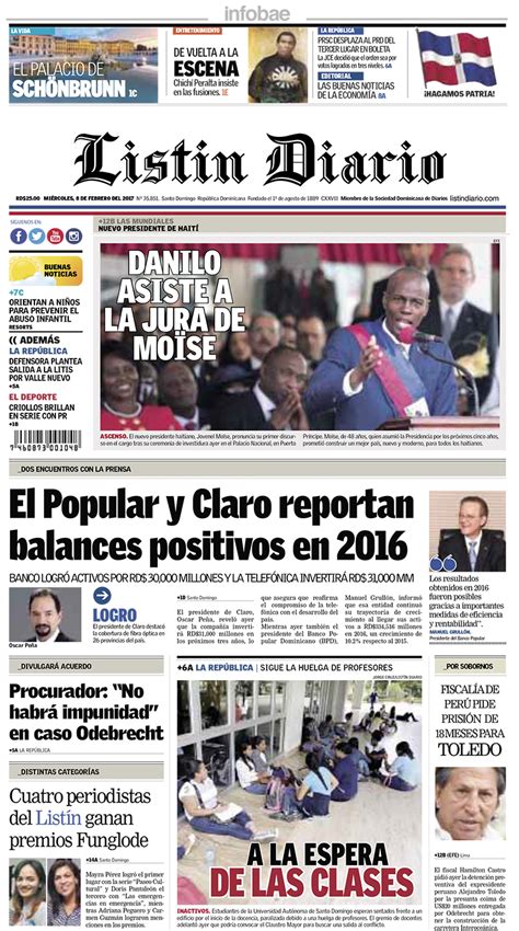 listin diario república dominicana miércoles 08 de febrero de 2017 infobae