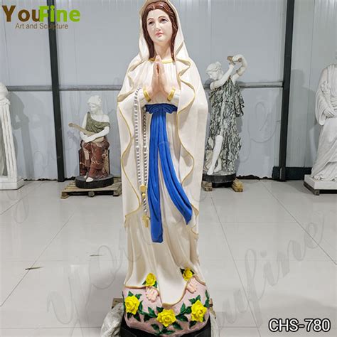 Buy Full Size Colorful Blessed Mother Mary Marble Statue Chs 780