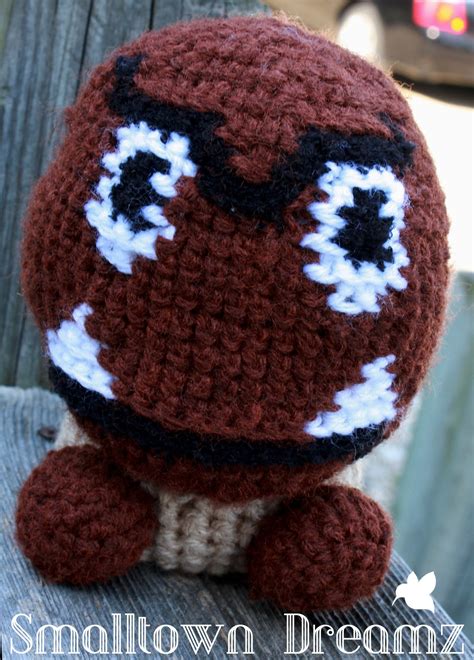 Smalltown Dreamz Mario Inspired Goomba Crochet Pattern