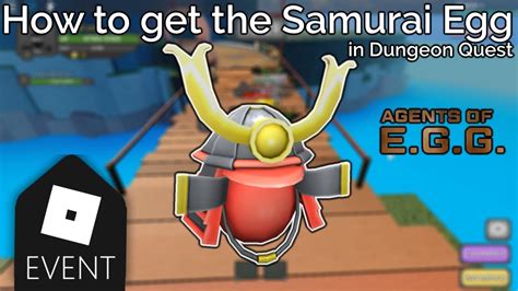 How To Get The Samurai Egg In Dungeon Questroblox Egg Hunt 2020 Youtube