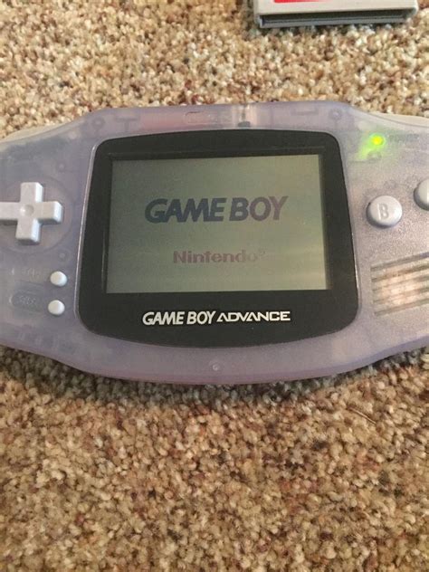 Nintendo Gameboy Advance Glacier Console And Game Lot 18 Games1 Gba