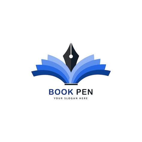 Premium Vector Book And Pen Logo Vector Template