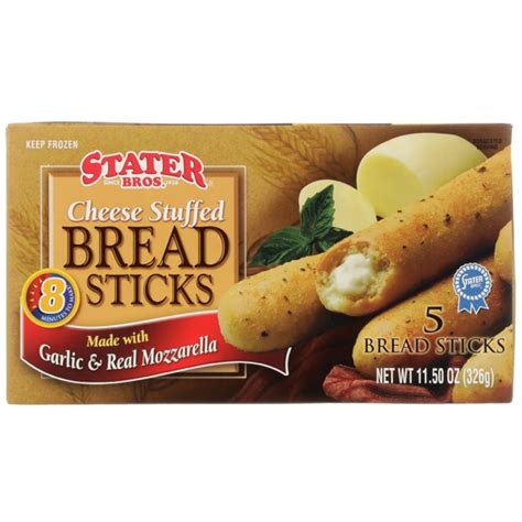 Stater Bros Cheese Stuffed Bread Sticks 1source