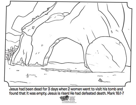 Empty Tomb Bible Coloring Pages Whats In The Bible