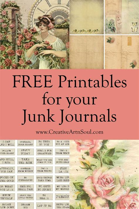 Discover Dozens Of Free Printables For Your Junk Journals Creative
