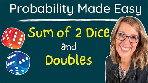 Probability Of The Sum Of Two Dice Probability Of Rolling Doubles