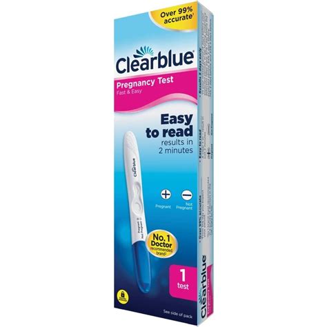 Clearblue Pregnancy Test Fast And Easy Results In 2 Minutes 1 Test