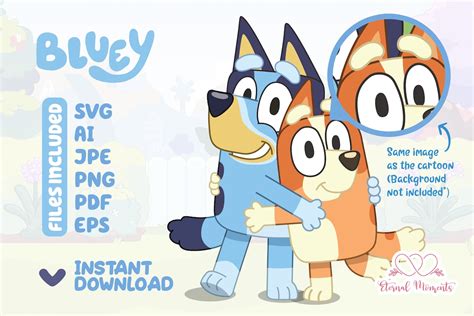 Bluey And Bingo Svg Vector Files Easy Download Instant Etsy