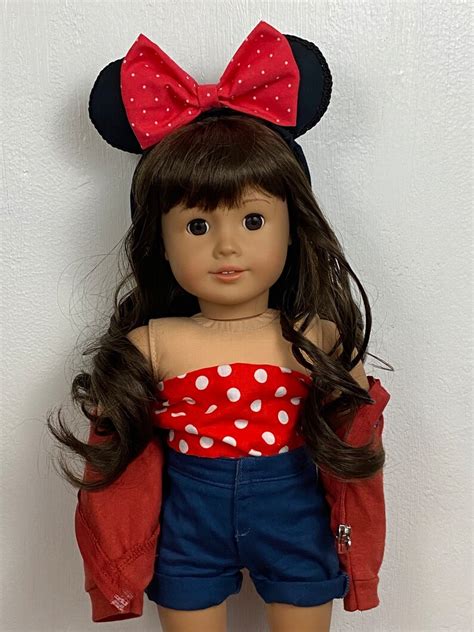 minnie mouse ears for american girl dolls or 18 inch dolls etsy