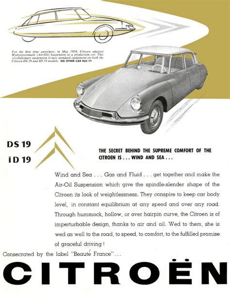 American Citroën Ds 1957 Brochure