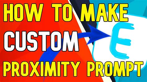 How To Make Custom Proximity Prompt Roblox Studio Tutorial YouTube