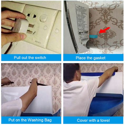 Wash Cover Air Conditioner Cleaning Bags Waterproof Kit Wall Mounted Protector Ebay