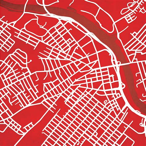 Rutgers, The State University of New Jersey Campus Map Art - City Prints