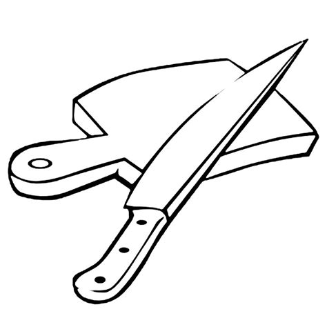 Knife Coloring Pages