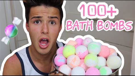 Extreme 100 Bath Bombs Challenge Youtube