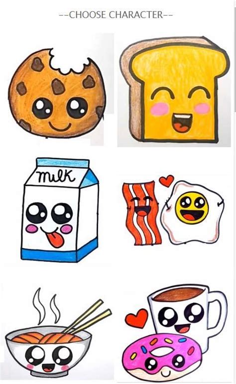How To Draw Cute Food Items For Android Apk Download