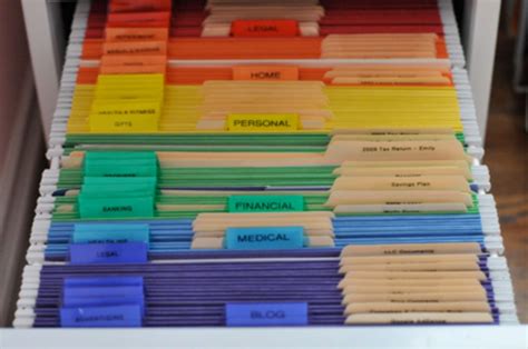 Office Etiquette Filing Cabinet Organization Folder Labels