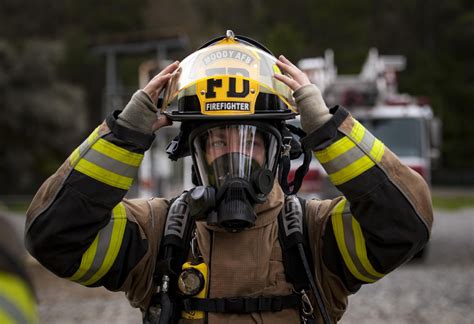 Firefighters Smoke Rapid Intervention Training Moody Air Force Base