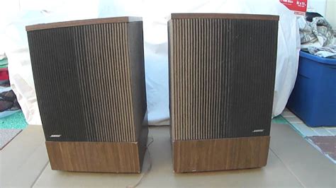 How Work Vintage Bose 501 Direct Reflecting Speakers Youtube