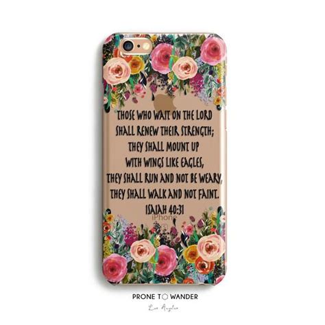 H105 THOSE WHO WAIT UPON THE LORD Bible Verse Christian Quote Phone