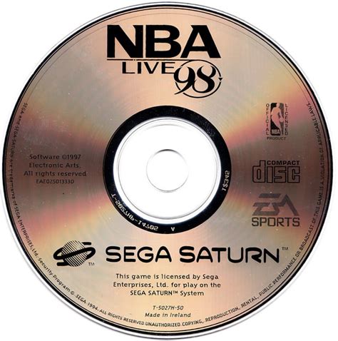Nba Live 98 1997 Sega Saturn Box Cover Art Mobygames