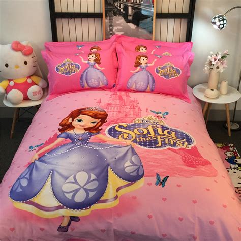 pink disney sofia    printed bedding bedspreads bed sets