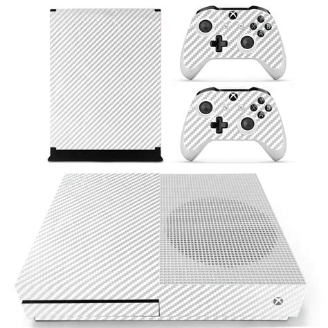 Oststicker White Carbon Fiber For Xbox One S Skin Sticker Protector For