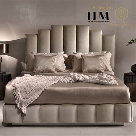 Luxury Italian Designer Velvet Upholstered Bed Juliettes Interiors