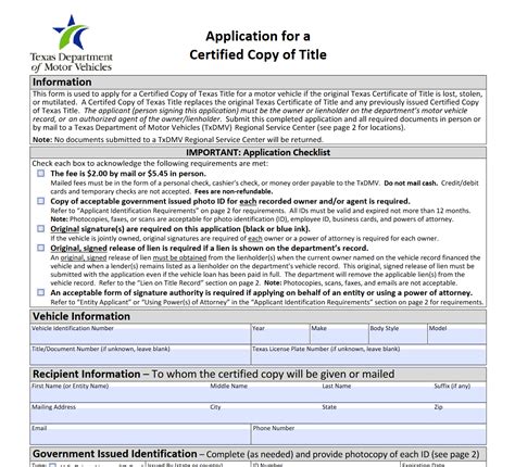 Form Vtr 34 Application For Certified Copy Of Title Forms Docs 2023