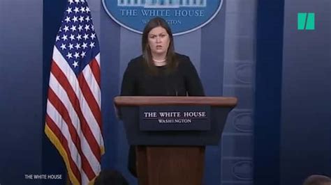 Sarah Huckabee Sanders Refuses To Say Press Isnt The Enemy Of The