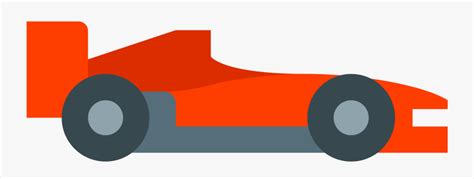 Clip Art Race Car Side View Formula One Car Icon Free