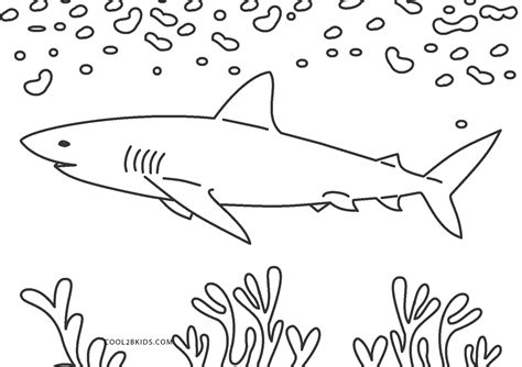 Dibujos De Tiburón Para Colorear Páginas Para Imprimir Gratis