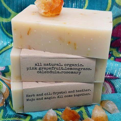 Pink Grapefruit Handcrafted Cold Press All Natural Soap Gypsy Shoals Farm