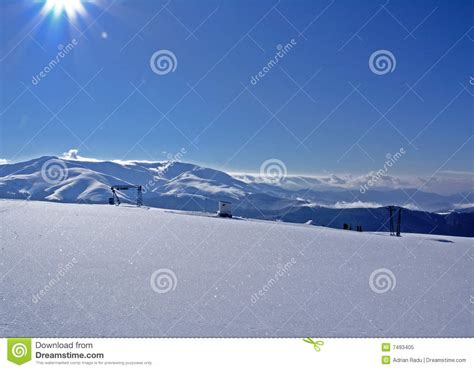 Snowy Slopes Stock Image Image Of High Skiing Recreation 7493405
