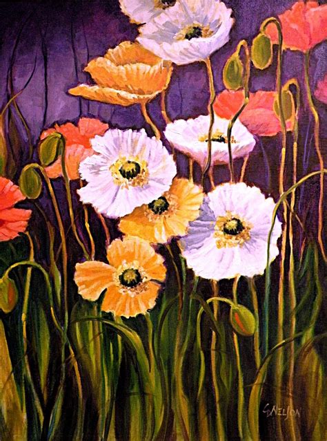 Daily Painters Of Colorado Fifteen Poppies 11055 Daily Painter